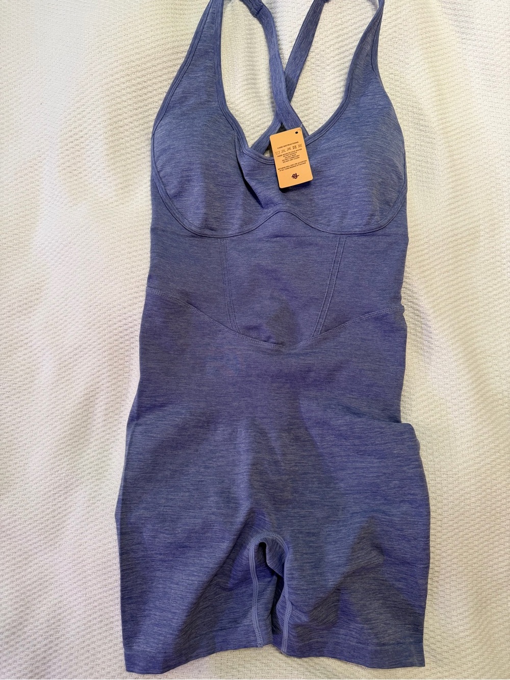 Women's Blue Racerback Jumpsuit